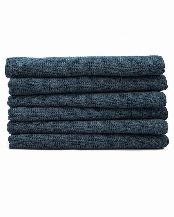 Terra Bath Washcloth Bundle – 6 Pack – Navy