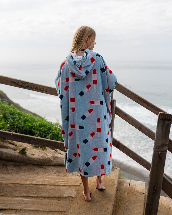 Popsicle Hooded Poncho