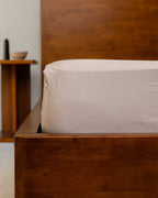 Luxe Sateen Fitted Sheet Steel Grey