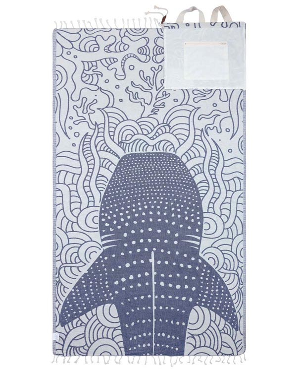 Checker Towel Bag – Coral