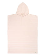 Classic Stripe Hooded Poncho – Misty Rose