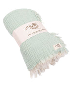 Little Fishies Gauze Receiving Blanket – Navy