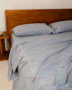 Signature Percale Solid Flat Top Sheet Grey