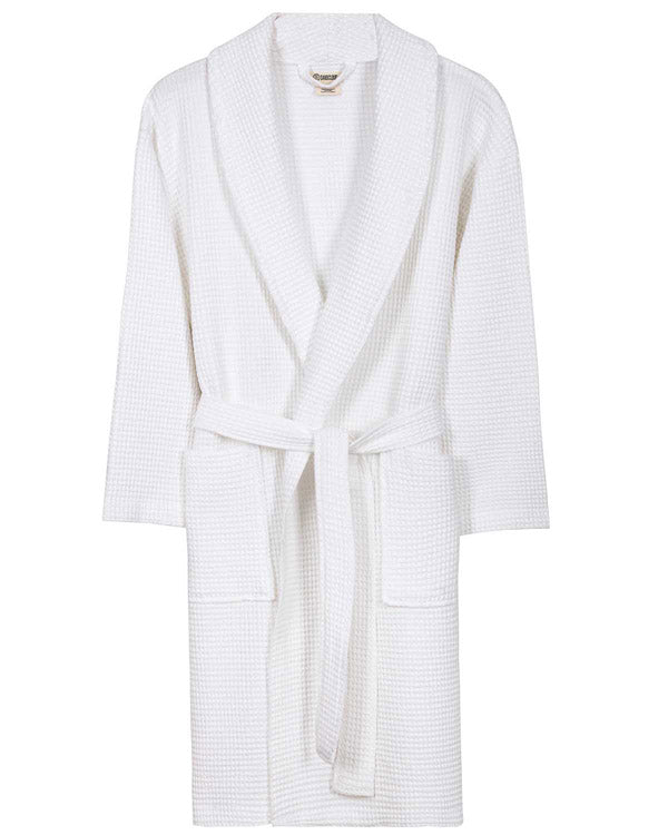 Micro Waffle Robe – Slate Blue