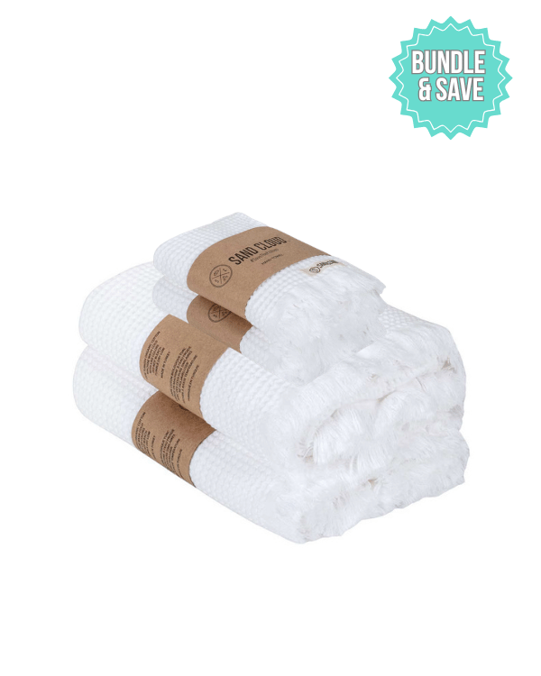 Micro Waffle XL Bath Bundle – Sage