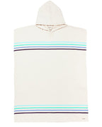Classic Stripe Hooded Poncho Sand
