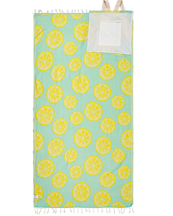 Checker Towel Bag – Coral