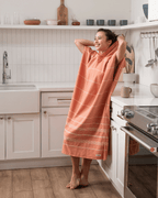 Terra Hooded Poncho Grey
