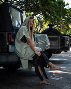 Terra Hooded Poncho Sage