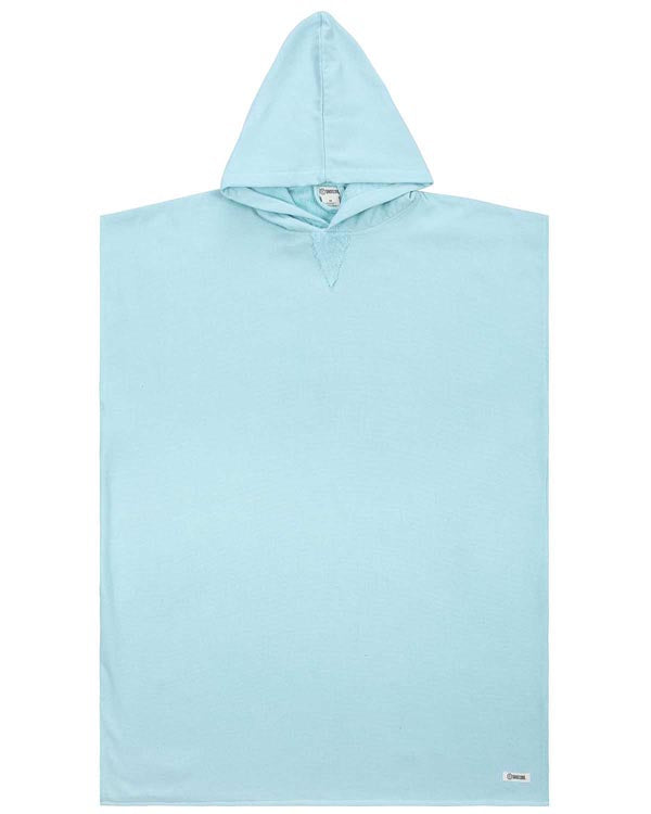 Classic Stripe Hooded Poncho – Grey