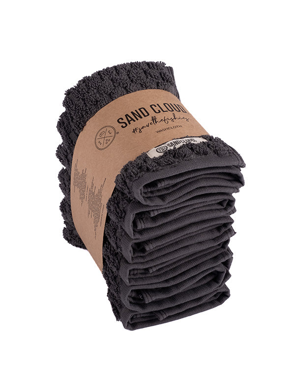 Atom Washcloth Bath Bundle – White – 6 Pack