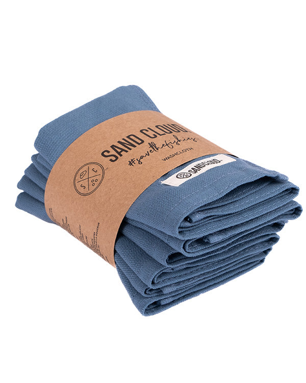 Terra Bath Washcloth Bundle – 6 Pack – Black