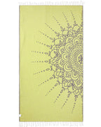 Grape Flower Mandala Beach Towel