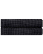 Micro Waffle XL Bath Bundle – 2 Pack – Black