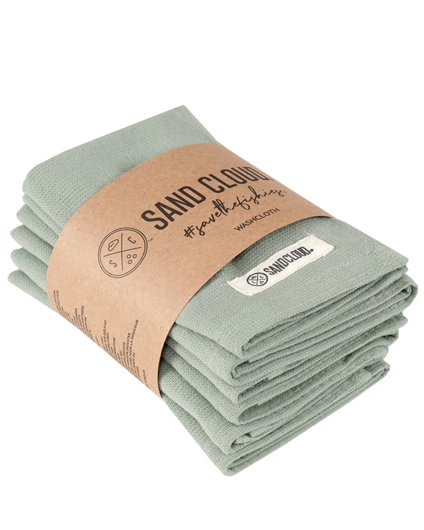 Classic Bath Washcloth Bundle- 6 Pack – Slate Blue
