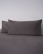 Luxe Sateen Pillowcase Set Steel Grey