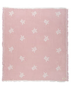 Choo-Choo Train Gauze Receiving Blanket Single with Pouch