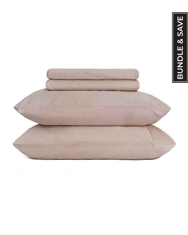 Luxe Sateen Sheet Set Steel Grey