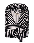 Stripe Dot Robe – Black