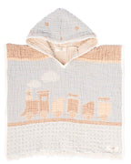 Ducky Gauze Hooded Poncho