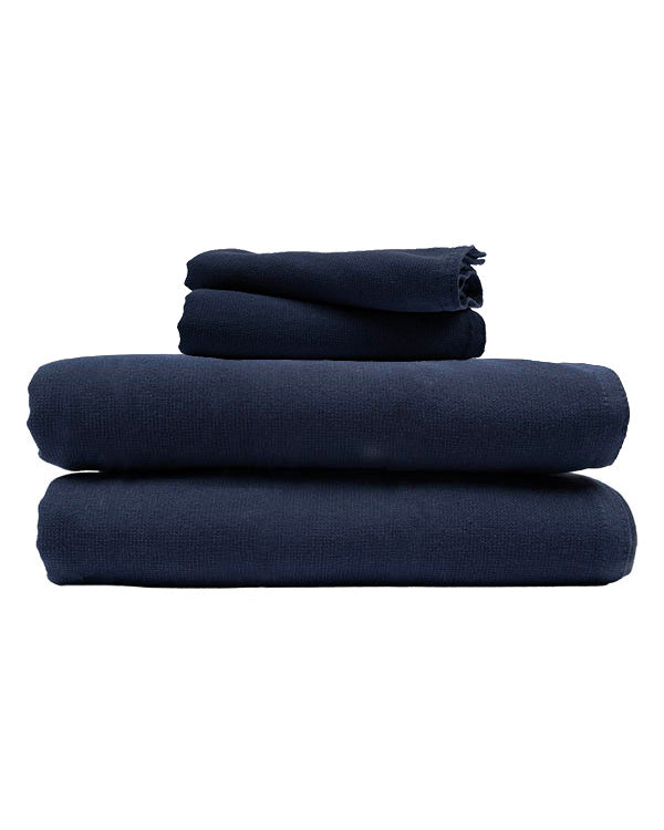Classic Fringeless XL Bath Bundle – Navy