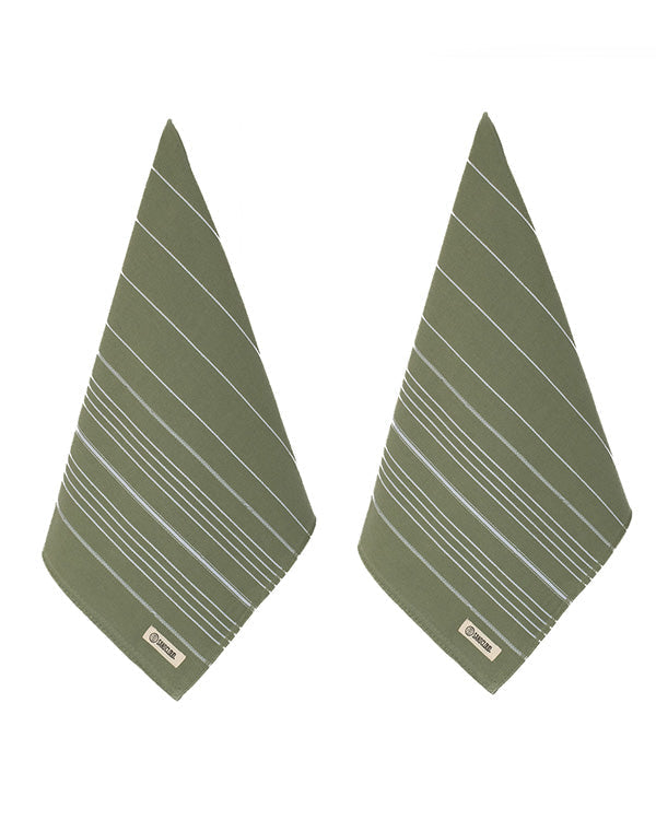 Classic Fringeless Hand Bath Bundle 2 Pack – Hedge Green