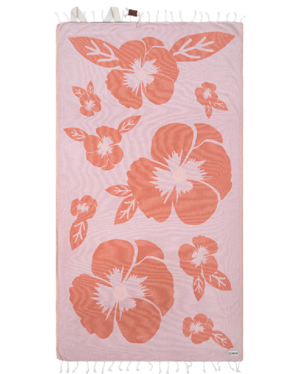 Checker Towel Bag – Coral