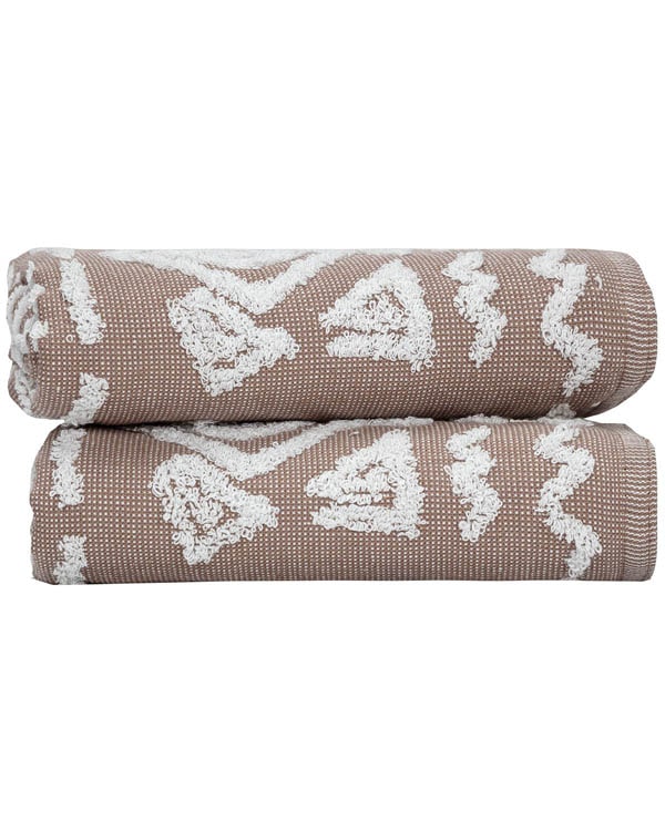 Turtle Mudcloth Hand Bath Bundle – 2 Pack – Taupe