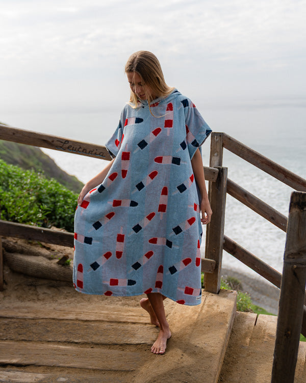Lemons Hooded Poncho
