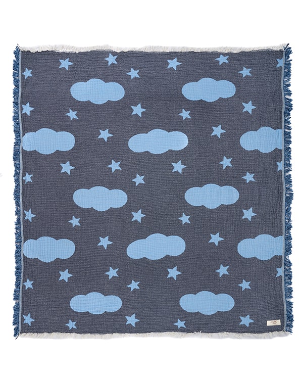 Rainbow Gauze Receiving Blanket Single with Pouch