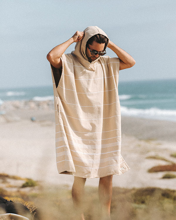 Terra Hooded Poncho Sage