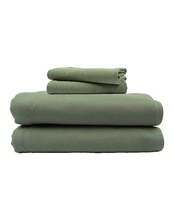 Terra Fringeless XL Bath Bundle – Hedge Green