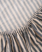 Classic Micro Twill Stripe Melange Sheet Set Steel Grey