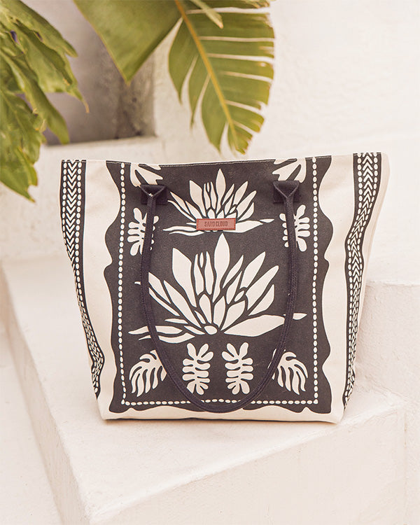 Floral Beach Tote
