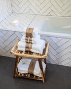 Micro Waffle XL Bath Bundle – White