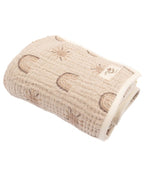 Rainbow Gauze Hooded Blanket Single