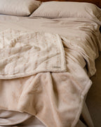 Cozy Texture Plush Blanket – Steel Grey
