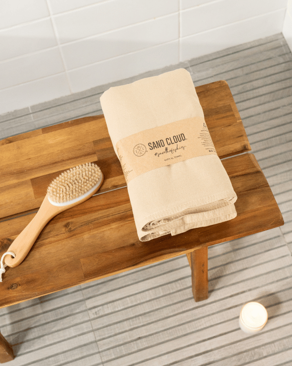 Terra Fringeless XL Bath Bundle – Sand – 2 Pack