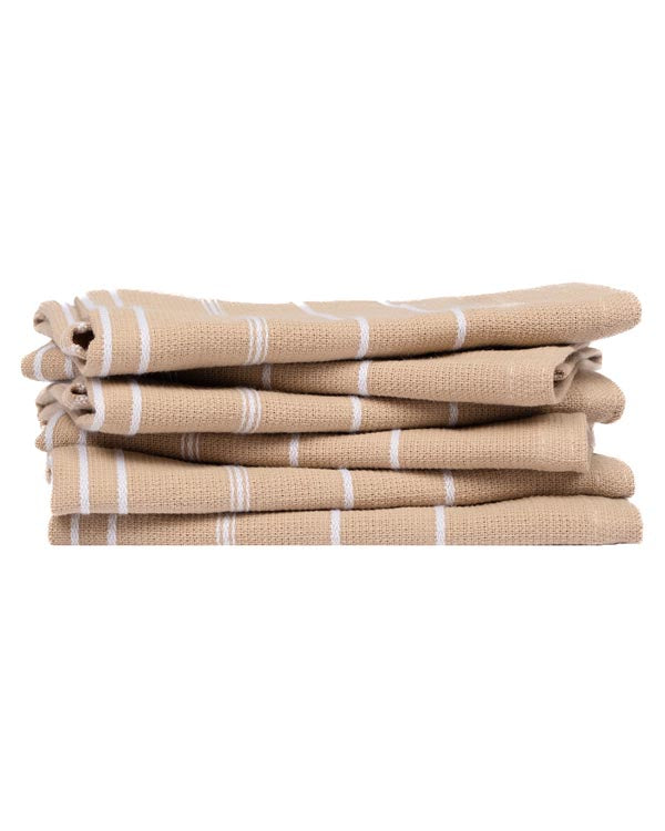 Classic Bath Washcloth Bundle- 6 Pack – Sand
