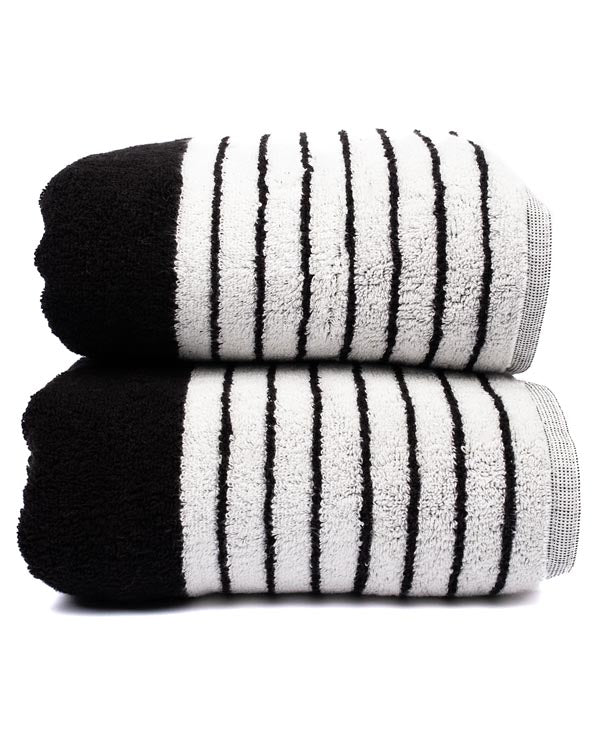 Micro Stripe Bath Bundle – 2 Pack – Black