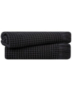Micro Waffle Hand Bath Bundle – 2 Pack – Black