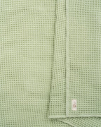 Little Fishies Waffle Blanket – Sage