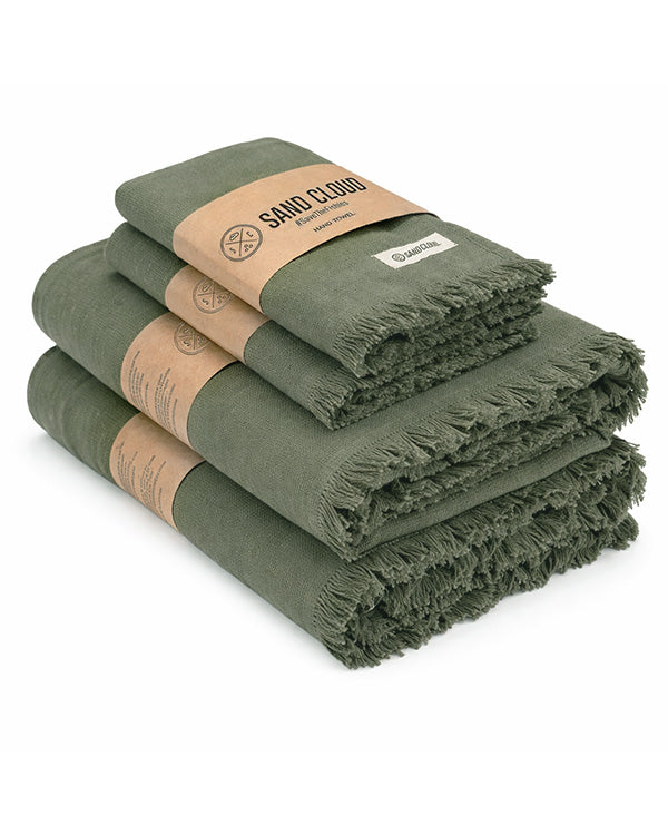 Classic XL Bath Bundle – Hedge Green