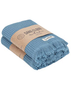Micro Waffle Hand Bath Bundle – 2 Pack – Slate Blue