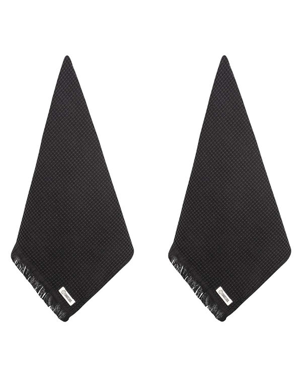 Micro Waffle XL Bath Bundle – Black