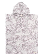 Colorblock Stripe Hooded Poncho Youth – Orange