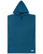 Terra Hooded Poncho Youth – Teal Blue