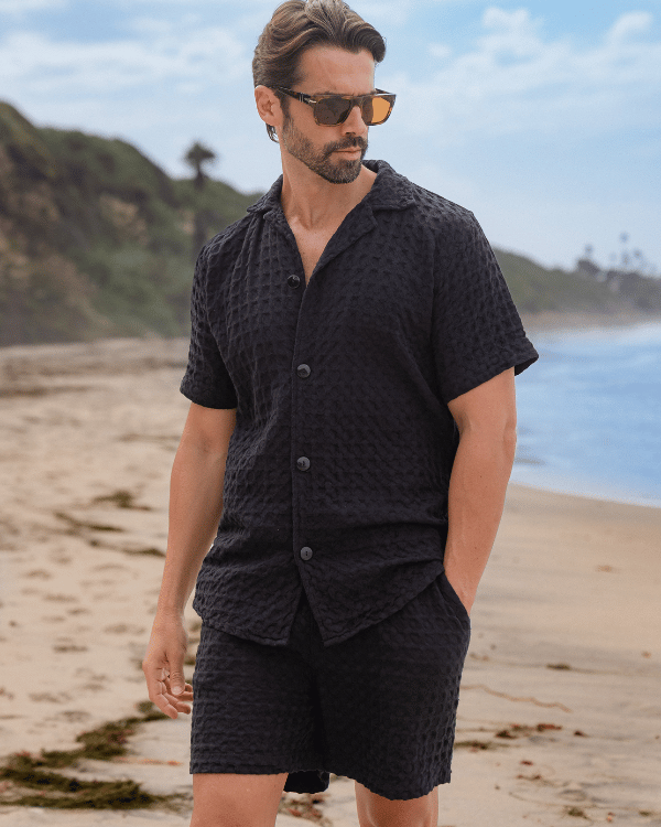 Orb Waffle Short – Black – Mens