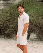 Orb Waffle Short – Sand – Mens