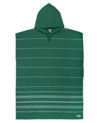 Classic Stripe Hooded Poncho – Grey